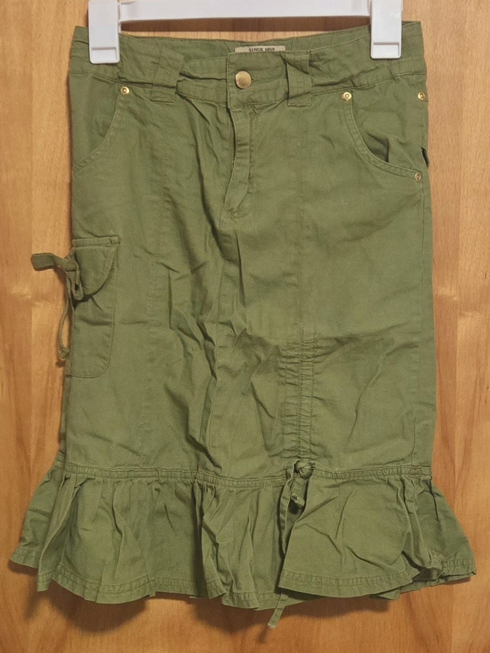 CARTER'S GREEN FASHION ADJUSTABLE WAIST GIRL SKIRT
